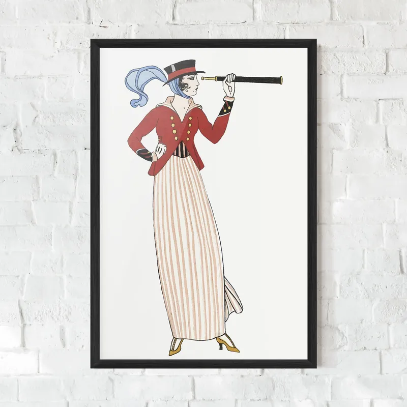 Gerahmte Poster Old Vintage Drawing Kostenloser Rückversand