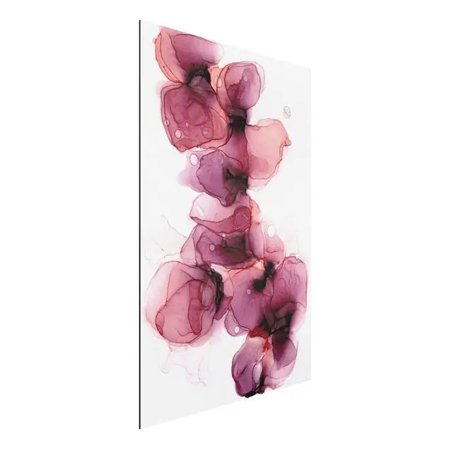 Wilde Blüten in Violett und Gold Solange Der Vorrat Reicht