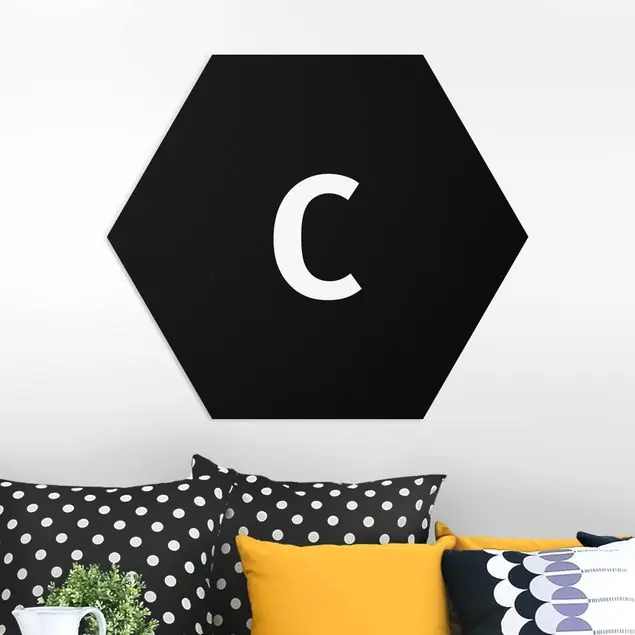 Buchstabe Schwarz C Expressversand