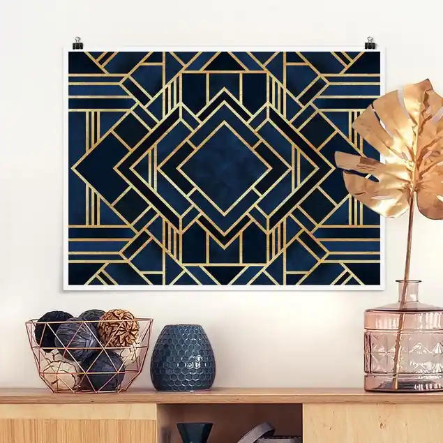 Sofort Bestellen Art Deco Gold