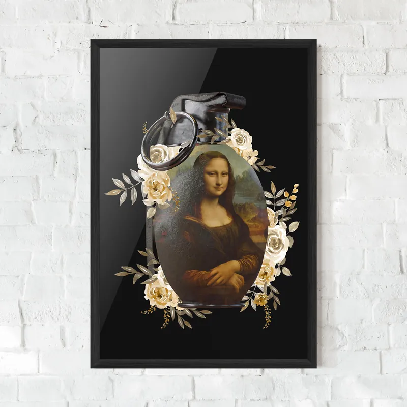 Gerahmte Poster Monalisa Bomb Nur Heute