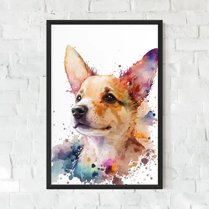 Gerahmte Poster Watercolor Animal Kracherpreis
