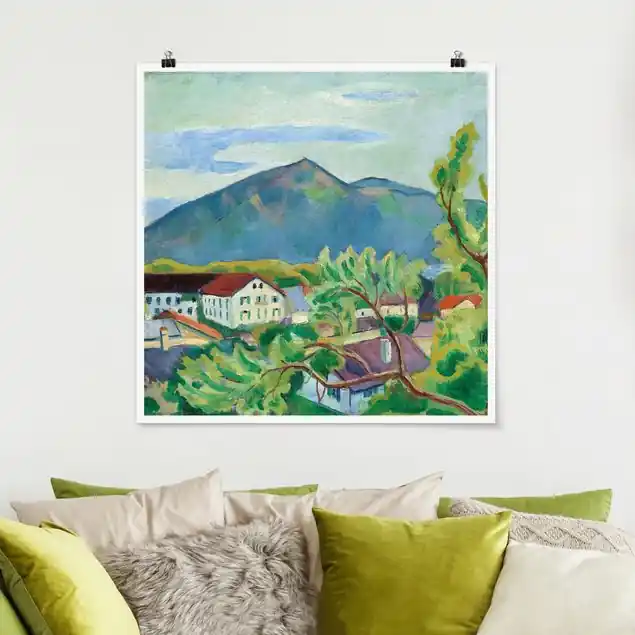 August Macke - Frühlingslandschaft in Tegernsee Knallerangebot