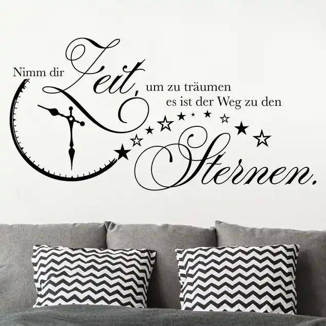 Ausverkauf Nimm dir Zeit                               Wandtattoo
