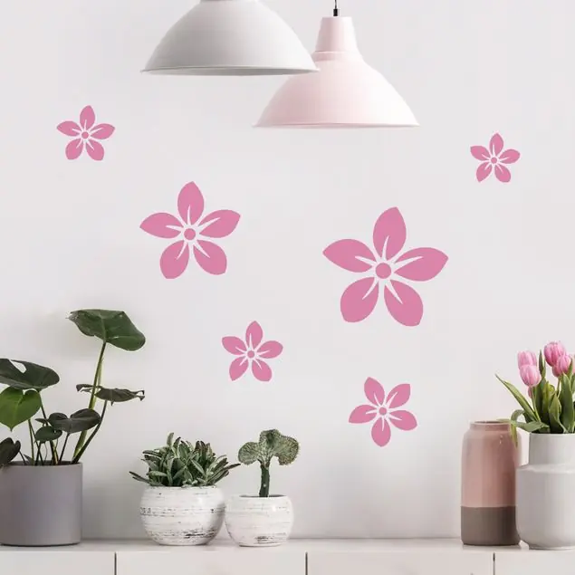 Schneller Versand Ergänzungsset Blumen Wandtattoo