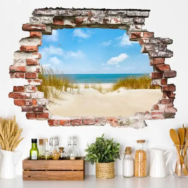 Preiswert Strand an der Nordsee                               Wandtattoo