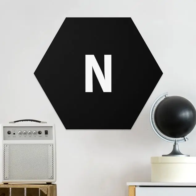 Meistverkauft Buchstabe Schwarz N