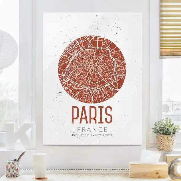 Neu Stadtplan Paris - Retro