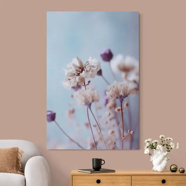 Neue Ware Trockenblumen Nahaufnahme