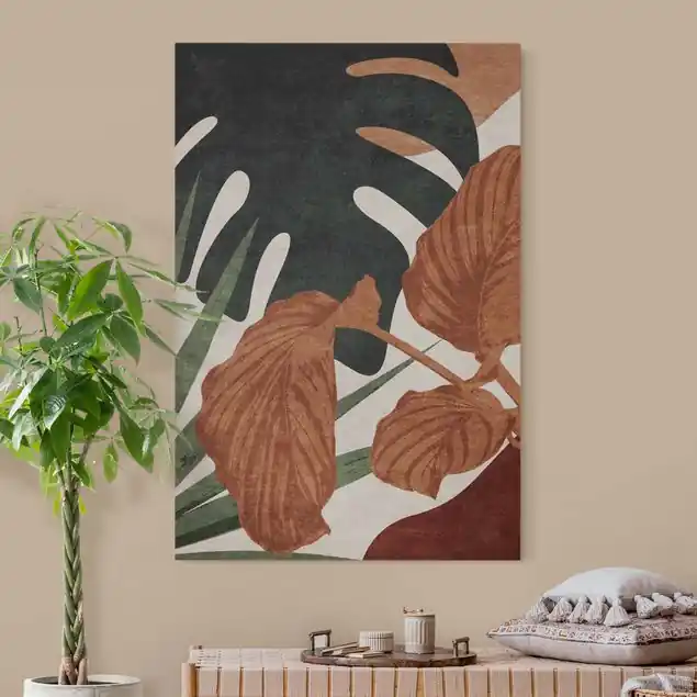 Knallerangebot Tropische Boho Blätter