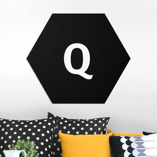 Buchstabe Schwarz Q Expressversand