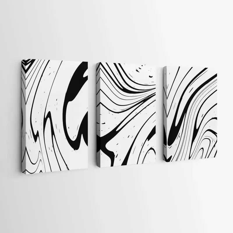 Gratis Versand Mehrteiliges Leinwandbild White Marblert