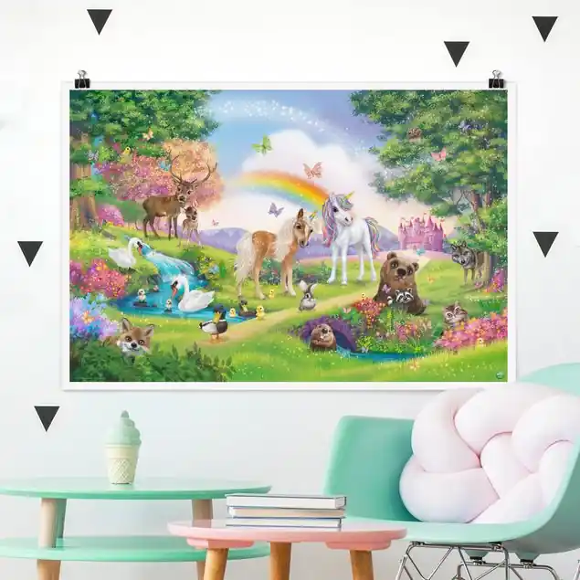 Zauberwald mit Einhorn Begrenztes Angebot