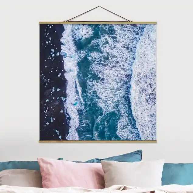 Luftbild - Jökulsárlón in Island vertikal Begrenztes Angebot
