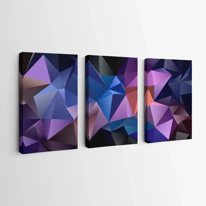Mehrteiliges Leinwandbild Purple Shades Beliebt