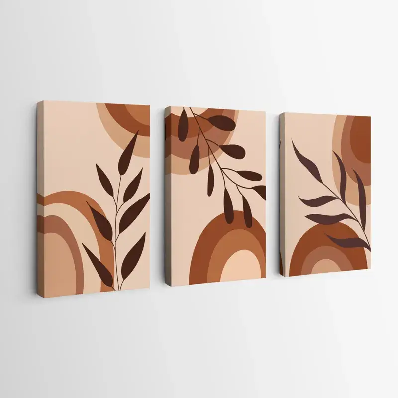 Mehrteiliges Leinwandbild Brownbstract Wochenendangebot