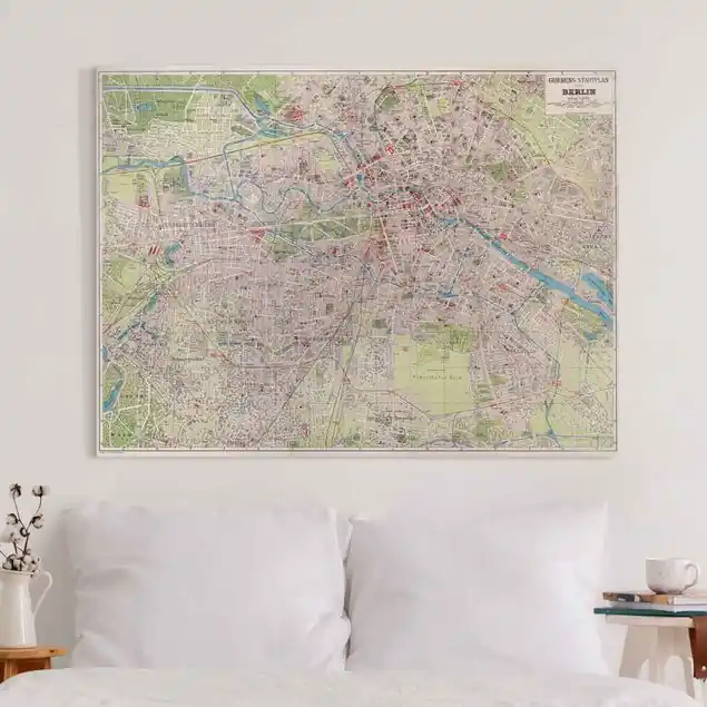 Preisreduziert Vintage Stadtplan Berlin