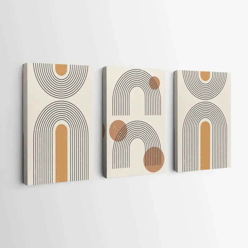 Mehrteiliges Leinwandbild Arch Poster Set Rabatt