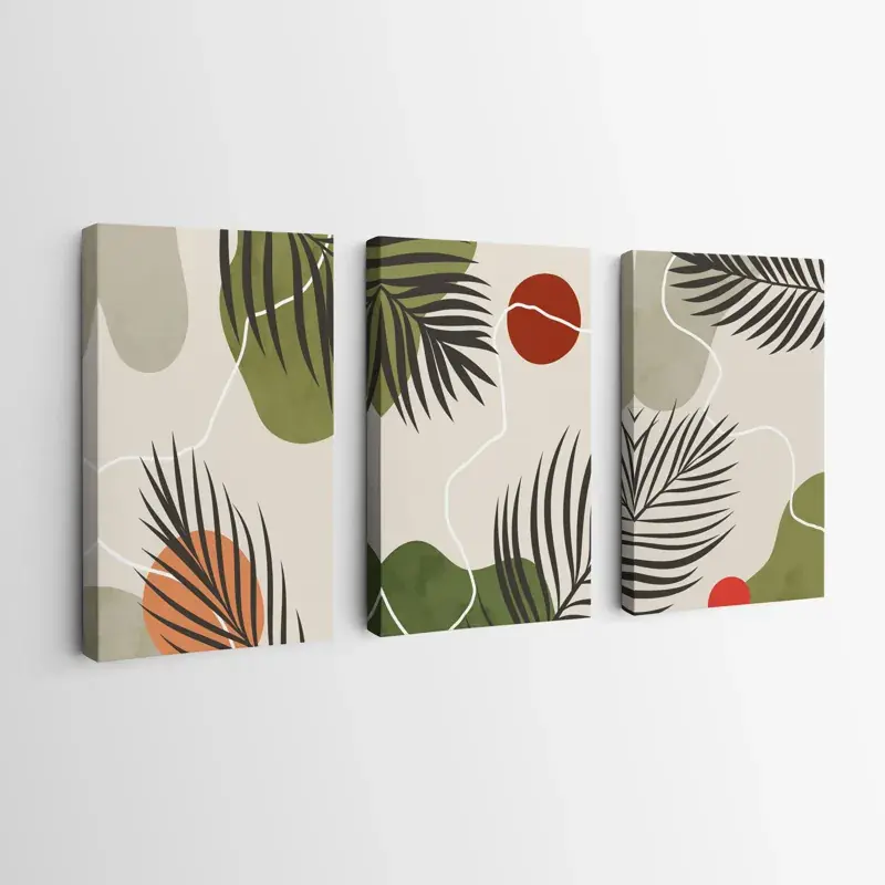 Versand Am Gleichen Tag Mehrteiliges Leinwandbild Jungle Leaf