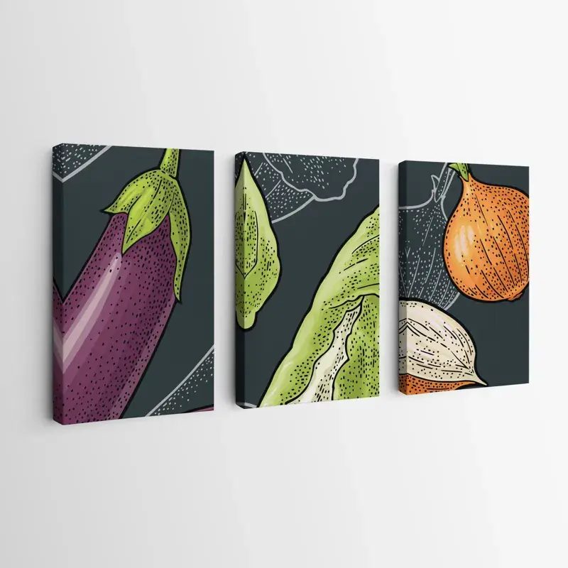Mehrteiliges Leinwandbild Vegetablesrt Bestpreis