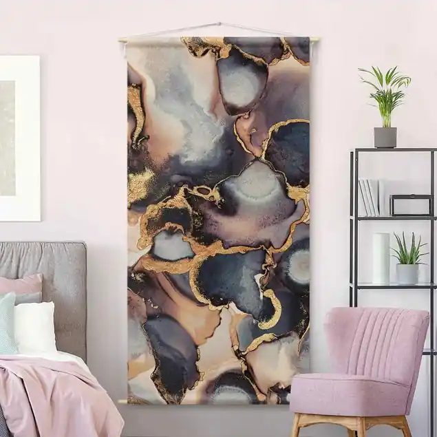 Must-Have Marmor Aquarell mit Gold