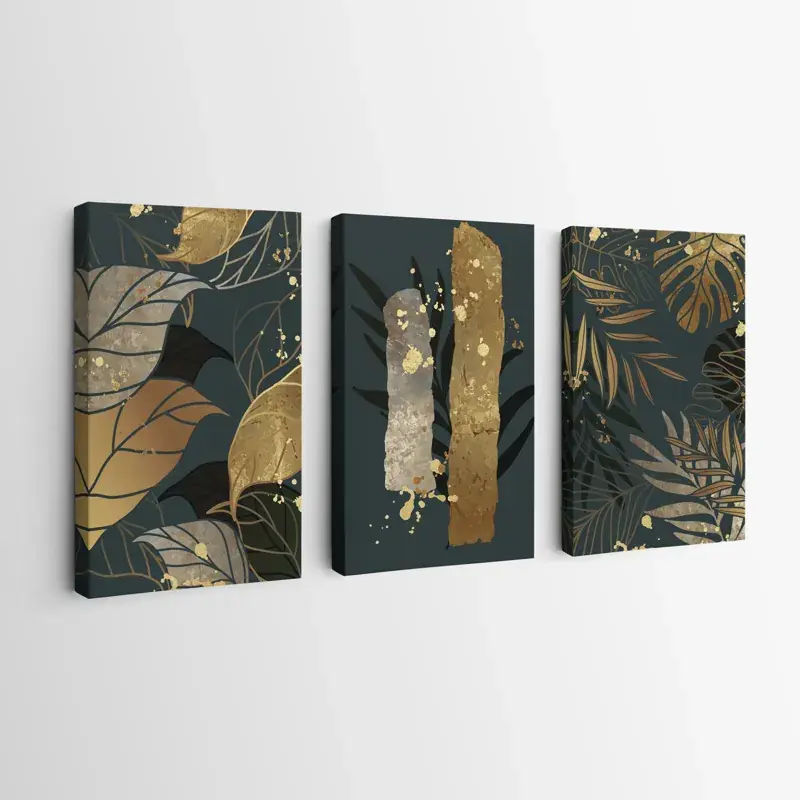 Mehrteiliges Leinwandbild Tropical Leaves Top-Preis