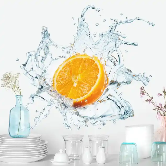 Markenprodukt Frische Orange Wandtattoo