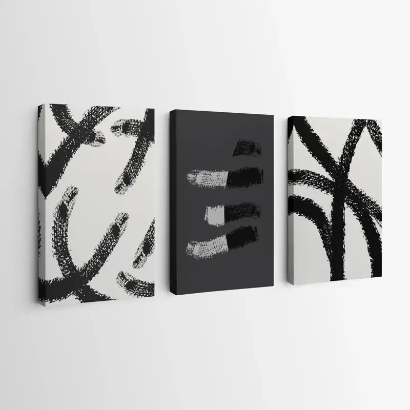 Bestseller Mehrteiliges Leinwandbild Grey Shades