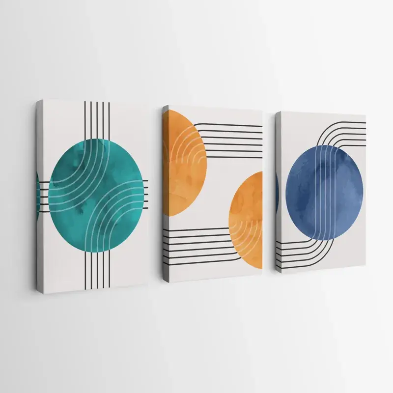 Beliebt Mehrteiliges Leinwandbild Colorful Circle