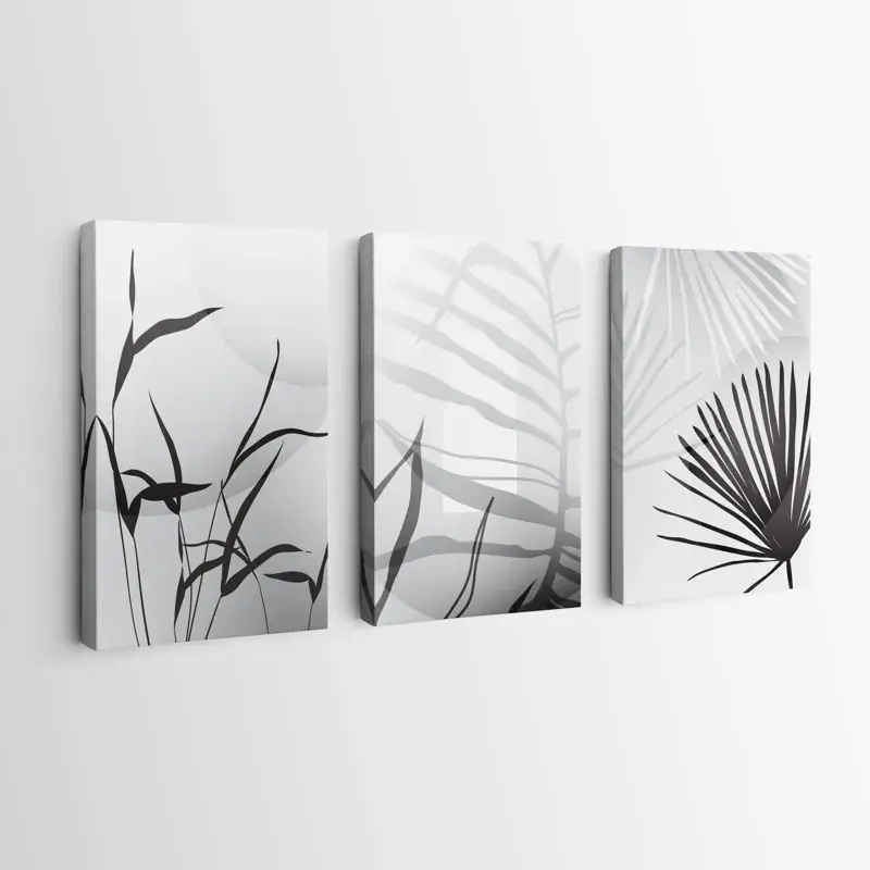 Finale Aktion Mehrteiliges Leinwandbild Leaf Shadow