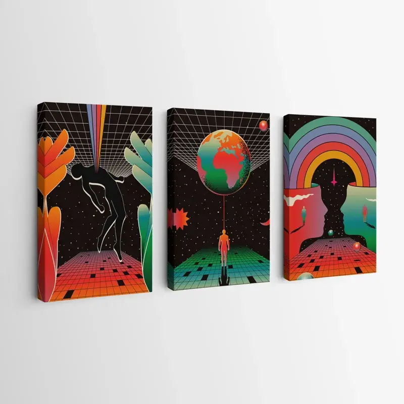 Mehrteiliges Leinwandbild Cosmos Poster Preis Gesenkt
