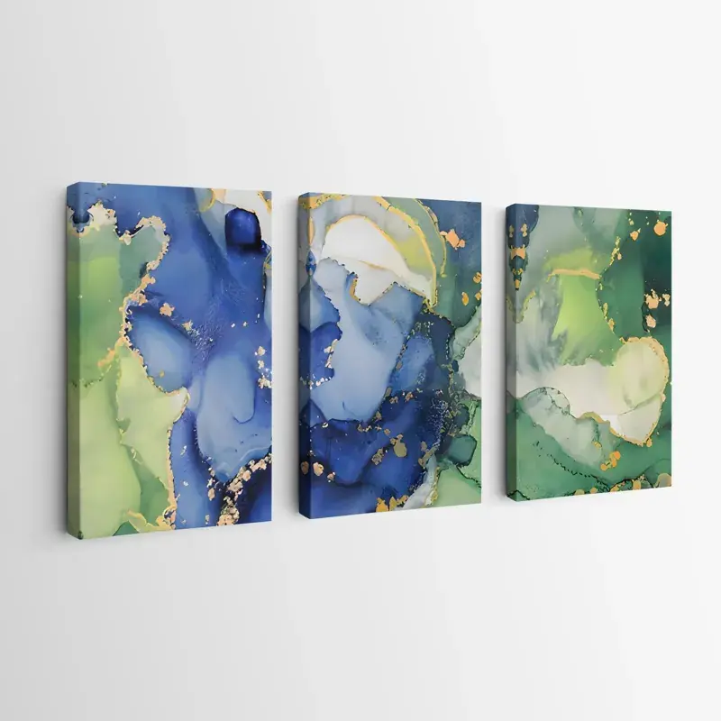 Kracherpreis Mehrteiliges Leinwandbild Blue Green