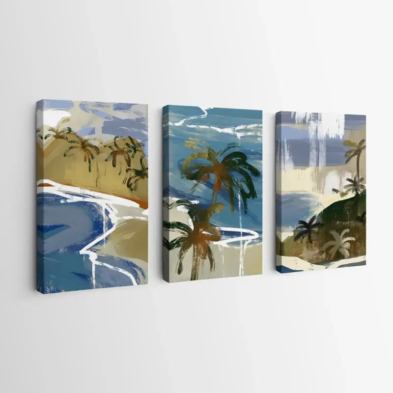 Mehrteiliges Leinwandbild Beach Set Abverkauf
