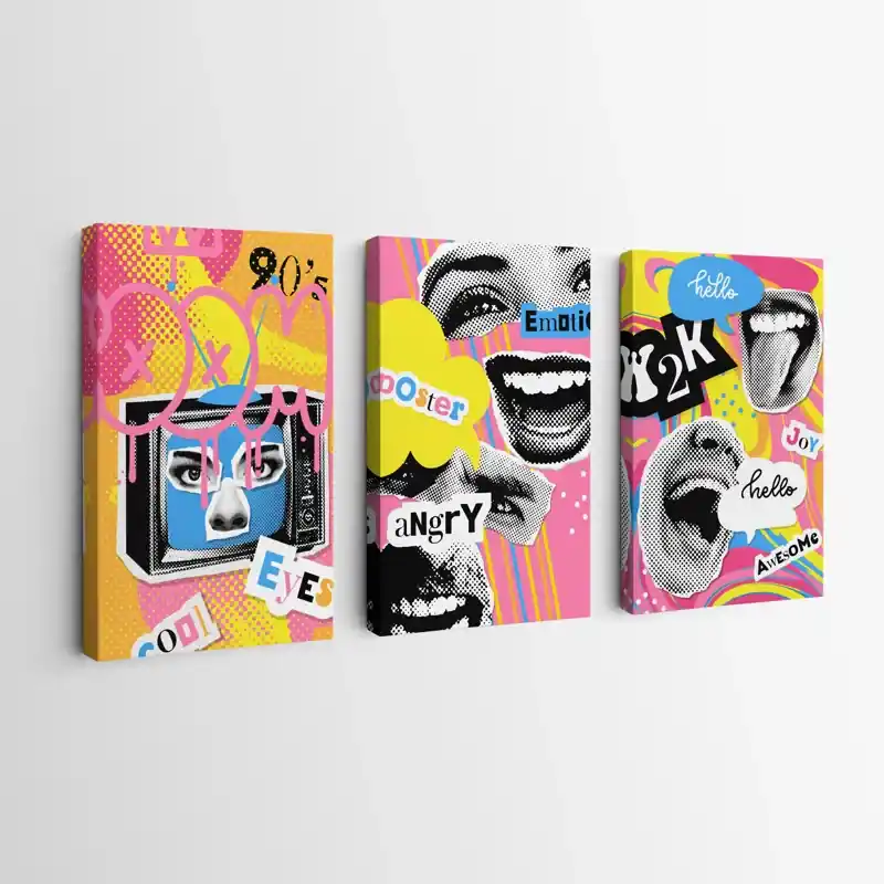 Mehrteiliges Leinwandbild Emotion 90s Direktkauf