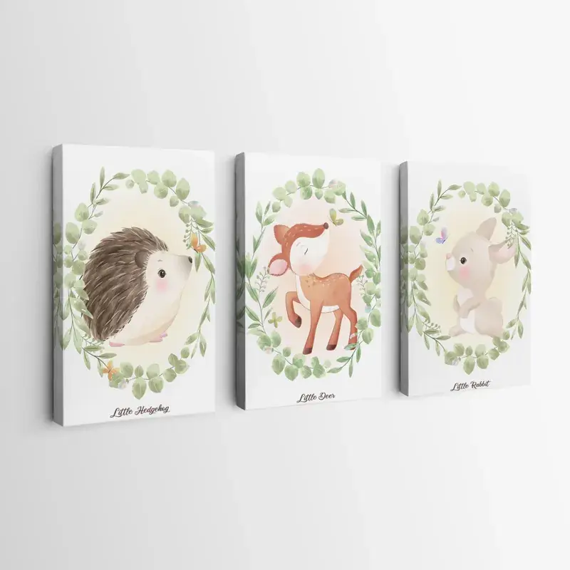Mehrteiliges Leinwandbild Animals Portrait Neue Ware