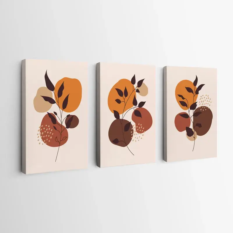 Sichere Zahlung Mehrteiliges Leinwandbild Botanicalrown