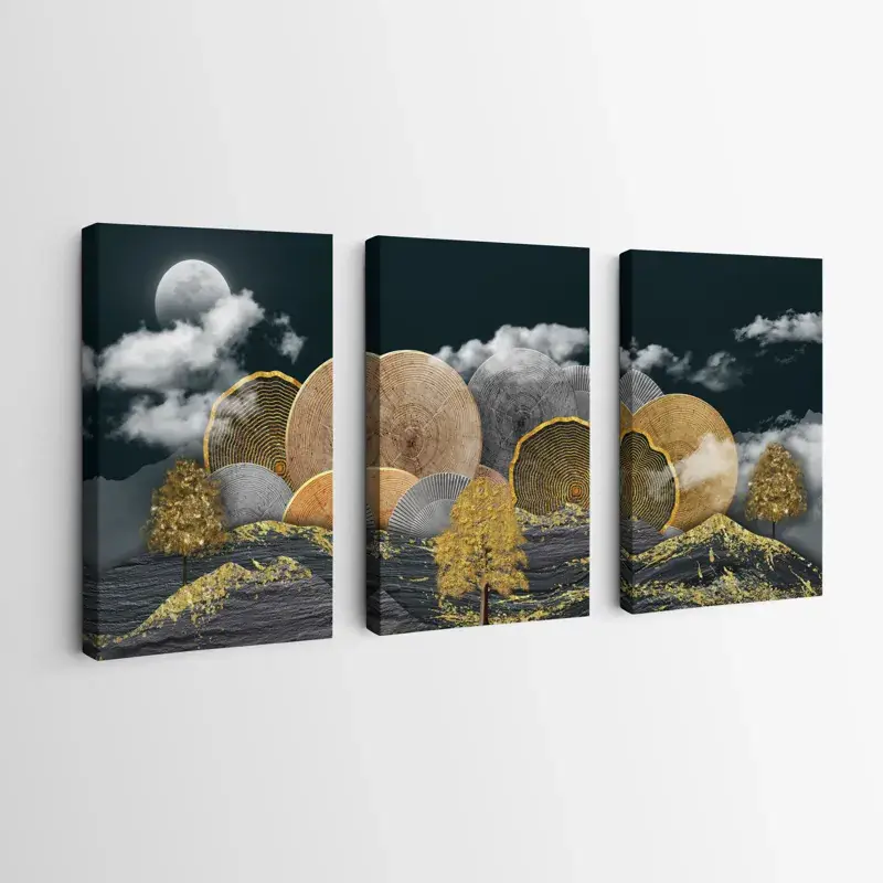 Mehrteiliges Leinwandbild Circle Over The Mountain Top-Preis
