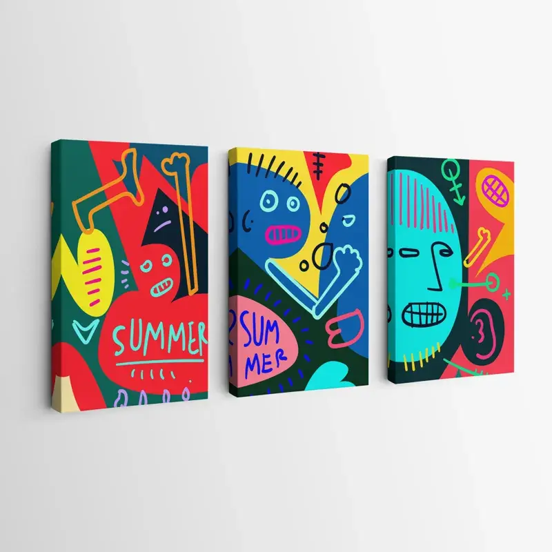 Angebot Mehrteiliges Leinwandbild Summer Collage