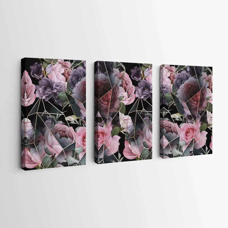 Mehrteiliges Leinwandbild Glass Flower Heißes Angebot