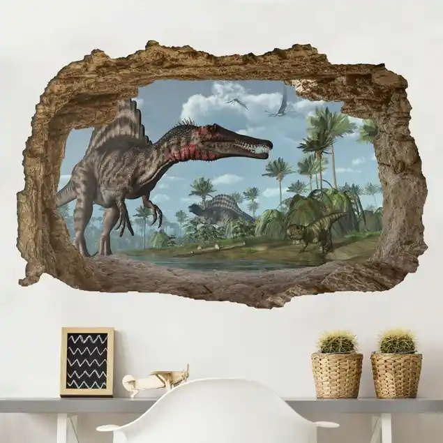 Direktkauf Dinosaurier Landschaft Wandtattoo