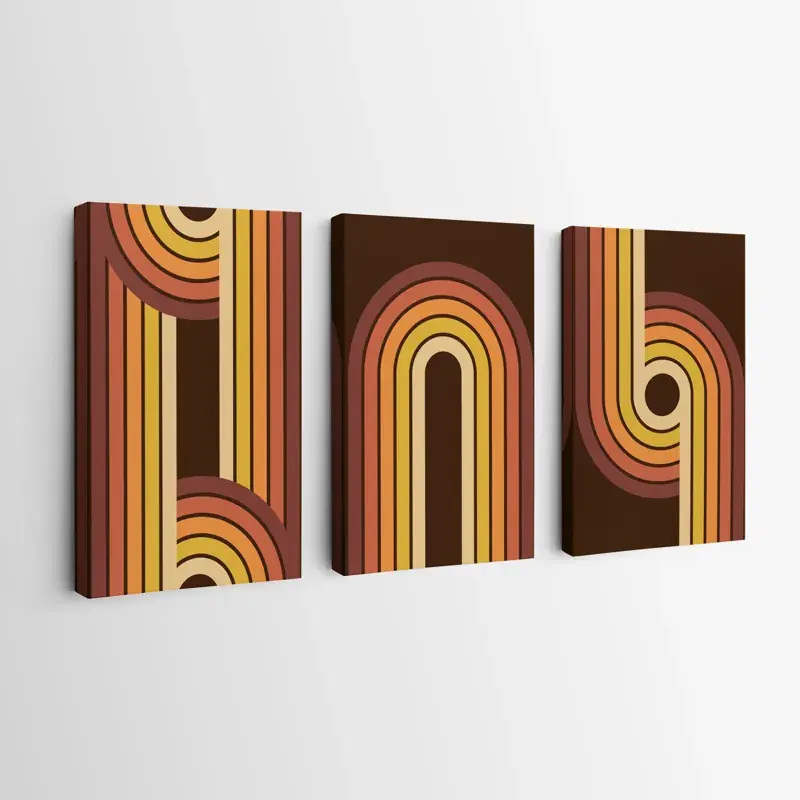 Mehrteiliges Leinwandbild 70s Posters Sonderangebot