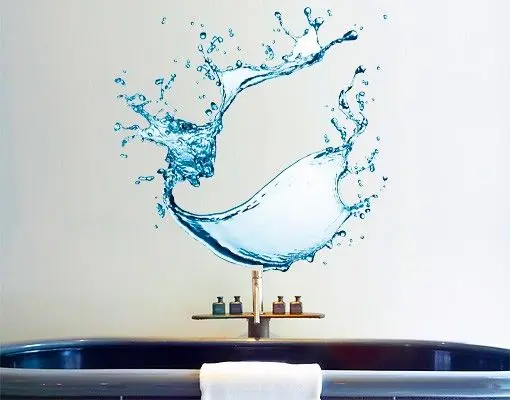 No.471 Splashing Water Wandtattoo Preisknaller