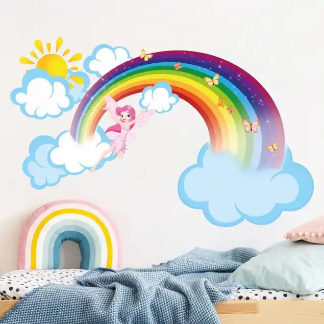 Preisknaller Regenbogen Elfe Wandtattoo