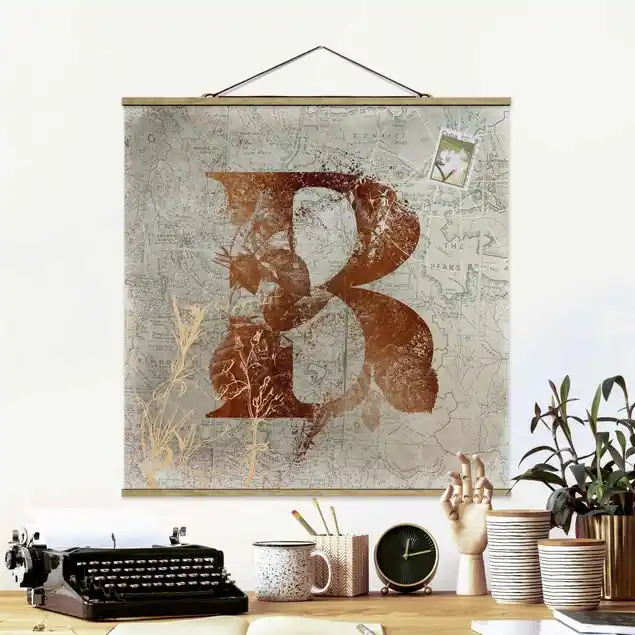 Finale Aktion Vintage Gold Alphabet Buchstabe B