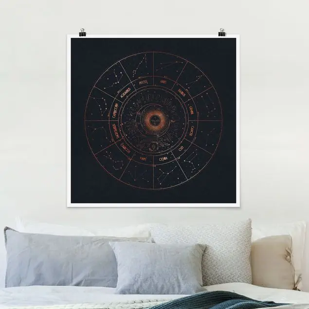 Astrologie Die 12 Sternzeichen Blau Gold Zertifiziert