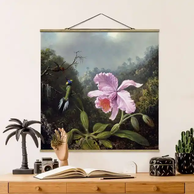 Sichere Zahlung Martin Johnson Heade - Stillleben mit Orchidee und zwei Kolibris