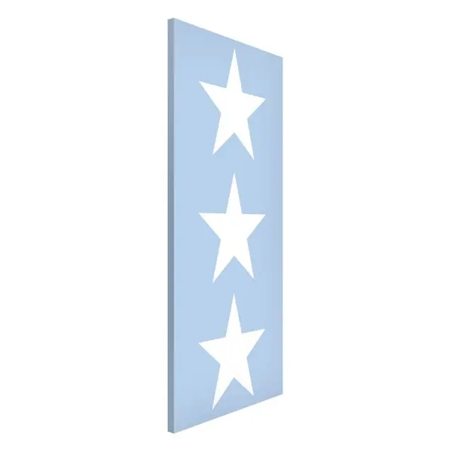 Nur Heute Große Weiße Sterne auf Blau