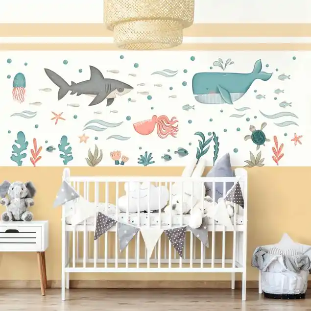 Unterwasser Ozean Fische Set Wandtattoo Bestseller
