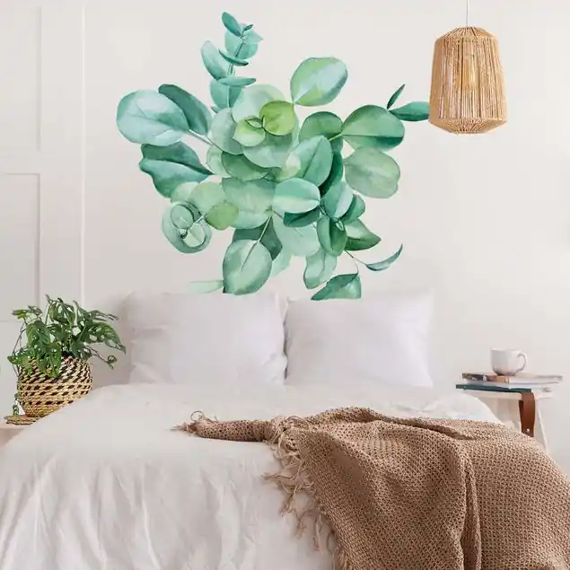 Aquarell Eukalyptus Zweige Bouquet XXL Wandtattoo Ausverkauf