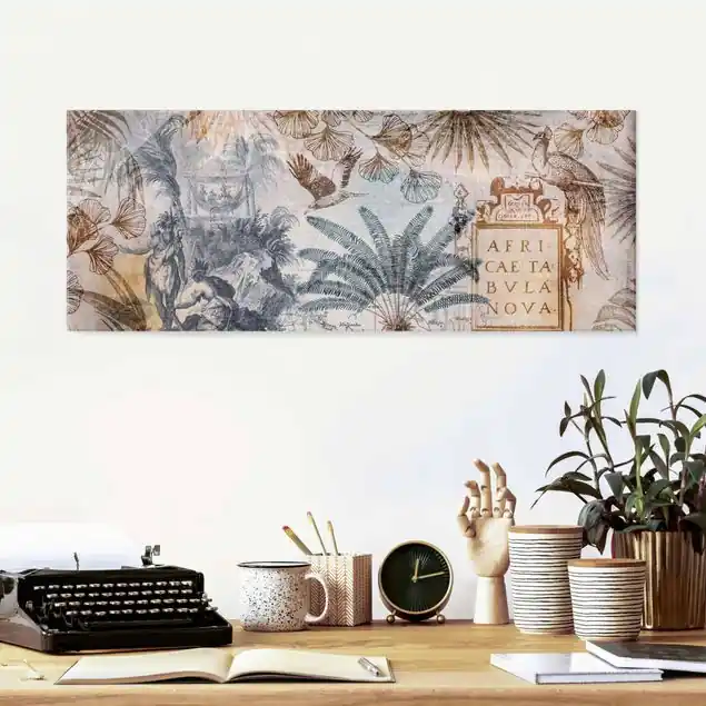 Vintage Collage Landkarte Afrika Mega-Angebot